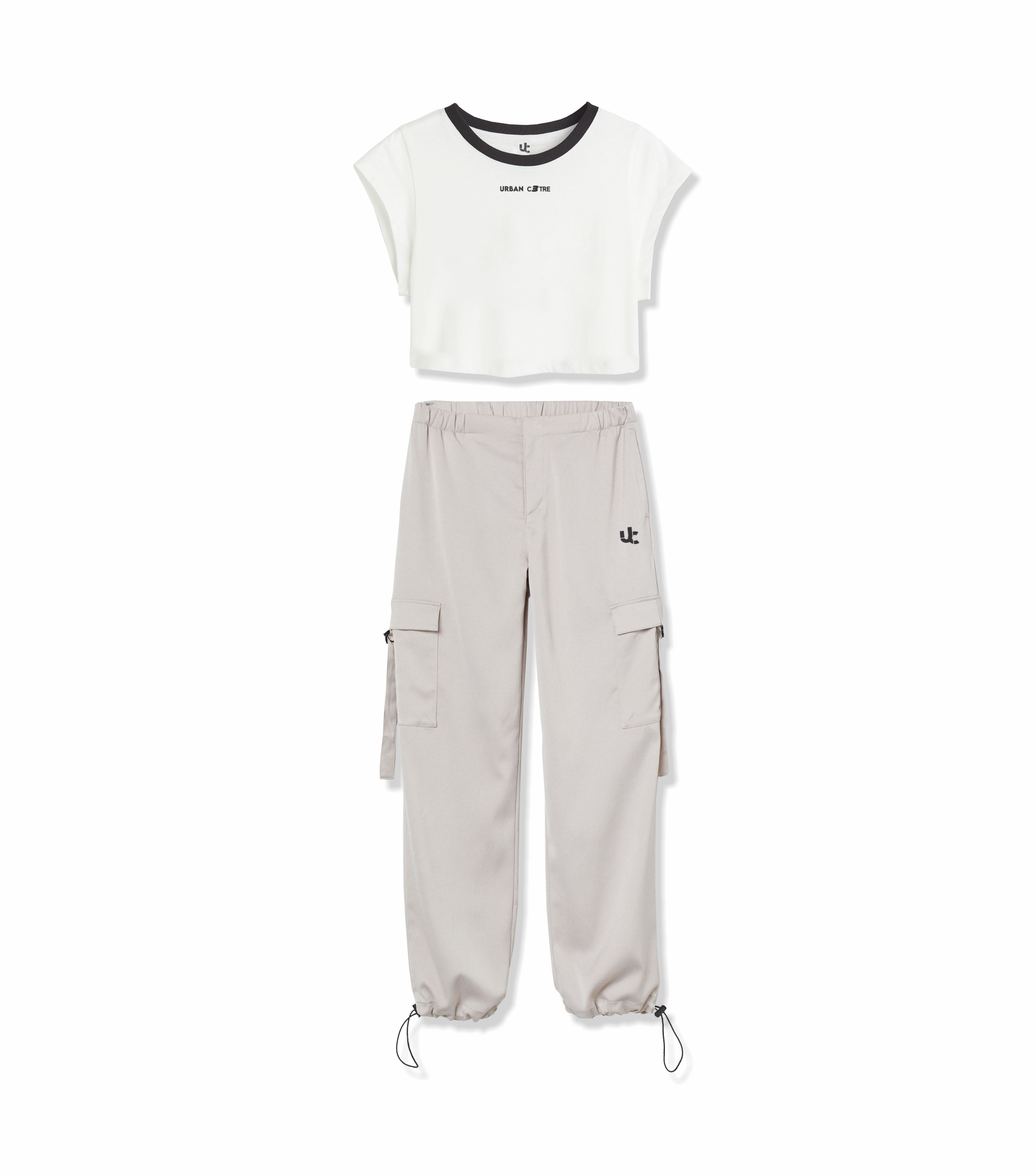 UC Oversized Utility Pant With Cropped T-shirt